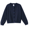 Mädchen Strickjacke unifarben