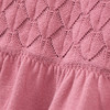 Mädchen Strickkleid mit Wabenstruktur