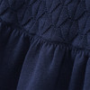 Mädchen Strickkleid mit Wabenstruktur