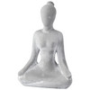 Dekofigur Yoga aus Beton grau