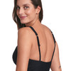 Damen Shape-Badeanzug mit Streifenstruktur