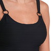 Damen Shape-Badeanzug mit Streifenstruktur
