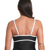 Damen Tankinioberteil mit Kontrastpaspel