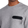 Heren sweatshirt met ritszak