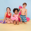 Baby zwemshort met strepen
