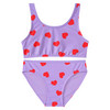 Mädchen Bikini mit Herz-Allover