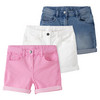 3 Mädchen Jeansshorts im Five-Pocket-Style