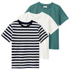 3 jongens T-shirts in basic-look