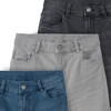 3 Jungen Jeansshorts im Basic-Look