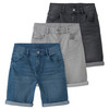 3 Jungen Jeansshorts im Basic-Look