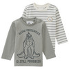 2 Winnie Puuh Langarmshirts aus Bio-Baumwolle