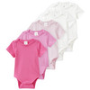 5 Baby Bodys in verschiedenen Farben