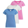 3 Damen T-Shirts im Basic-Look