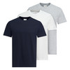 3 heren T-shirts in basic-look