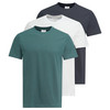 3 heren T-shirts in basic-look