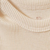Baby Wolle-Seide-Body mit Ripp-Struktur