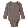Baby Wolle-Seide-Body mit Ripp-Struktur