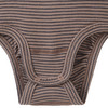Baby Wolle-Seide-Body mit Ripp-Struktur