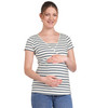 2 Damen Umstands-T-Shirts mit Stillfunktion