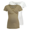 2 Damen Umstands-T-Shirts mit Stillfunktion