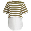 Damen Umstands-T-Shirt im Lagen-Look
