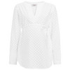 Damen Umstands-Bluse mit Blumen-Stickerei