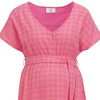 Damen Umstands-Kleid mit Karo-Muster