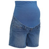 Damen Umstands-Jeansshorts mit Used-Waschung