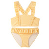 Mädchen Bikini mit Seersucker-Streifen