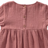 Mädchen Musselin-Kleid mit Teilungsnaht