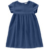 Mädchen Musselin-Kleid mit Teilungsnaht
