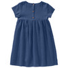 Mädchen Musselin-Kleid mit Teilungsnaht