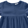 Mädchen Musselin-Kleid mit Teilungsnaht
