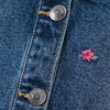 Mädchen Jeansjacke mit Blumen-Stickerei