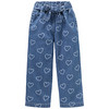 Mädchen Jeans mit Herzen allover