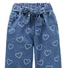 Mädchen Jeans mit Herzen allover