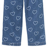 Mädchen Jeans mit Herzen allover