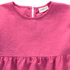 Mädchen Leinen-Kleid mit kurzen Ärmeln