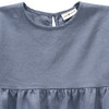 Mädchen Leinen-Kleid mit kurzen Ärmeln