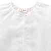 Mädchen Leinen-Bluse unifarben