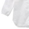 Mädchen Leinen-Bluse unifarben