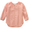 Mädchen Leinen-Bluse unifarben