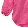 Mädchen Leinen-Bluse unifarben