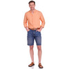 Herren Leinen-Hemd mit Button-Down-Kragen