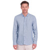 Herren Leinen-Hemd mit Button-Down-Kragen