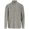 Herren Leinen-Hemd mit Button-Down-Kragen