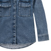 Mädchen Jeans-Bluse mit Druckknöpfen