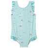 Baby Badeanzug mit Segelschiffen