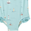 Baby Badeanzug mit Segelschiffen
