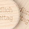 2 Untersetzer aus Holz